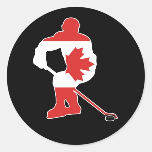 Real Hockey Canada Day Stickers