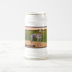 REAL HUNTSMAN Famous Greyhound Dog Beer Stein