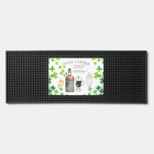 Real Irish Whiskey Coffee Recipe Bar Mat