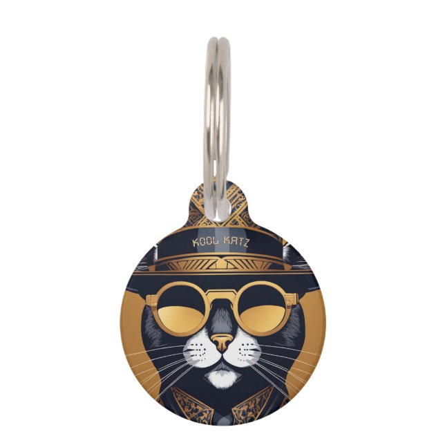 Real Kool Katz Pet ID Tag (Front)