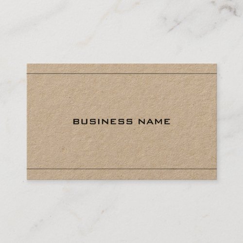 Real Kraft Paper Creative Professional Company Business Card