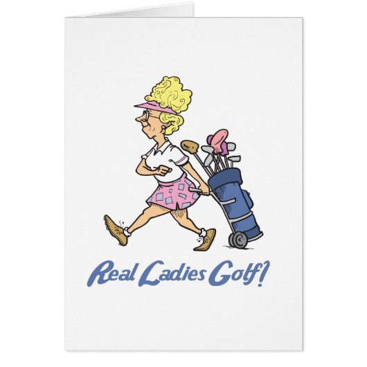 real ladies golf cards (Front)
