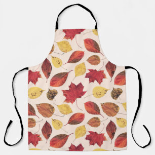 Real leaves photo, unique seamless pattern. apron