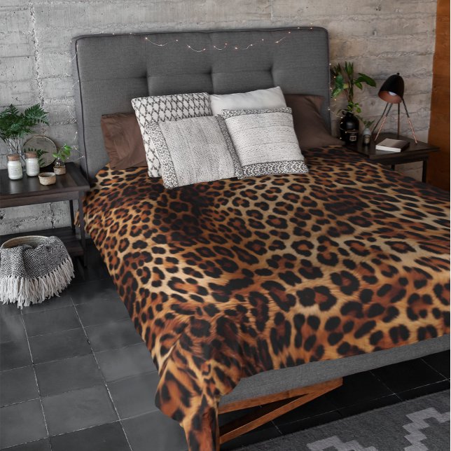Real Leopard Fur Skin spots Duvet Cover (Creator Uploaded)