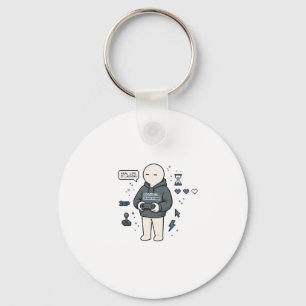 Real Life Is Lagging Funny Gamer Meme Keychain