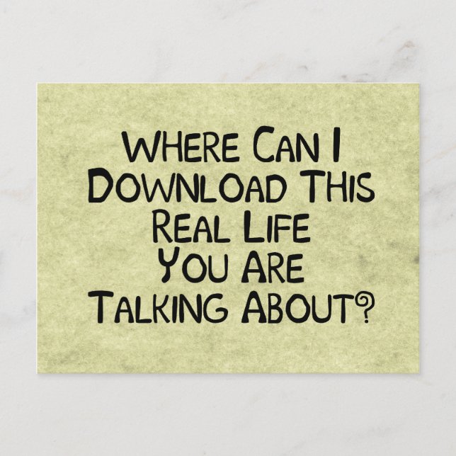 Real Life Postcard (Front)