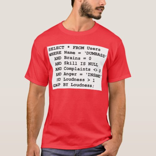 Real Life SQL T_Shirt