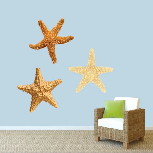 Real Life Starfish Printed Wall Decal Set (X-Large)