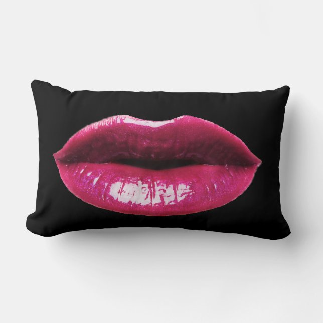 Real lips American MoJo Pillow (Front)