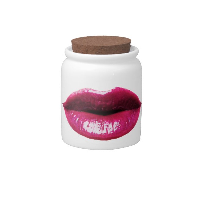 Real lips Candy Jar 10oz. (Front)