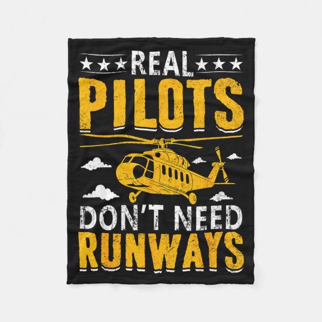 Real Lots Don't Need Runways  Fleece Blanket (Front)