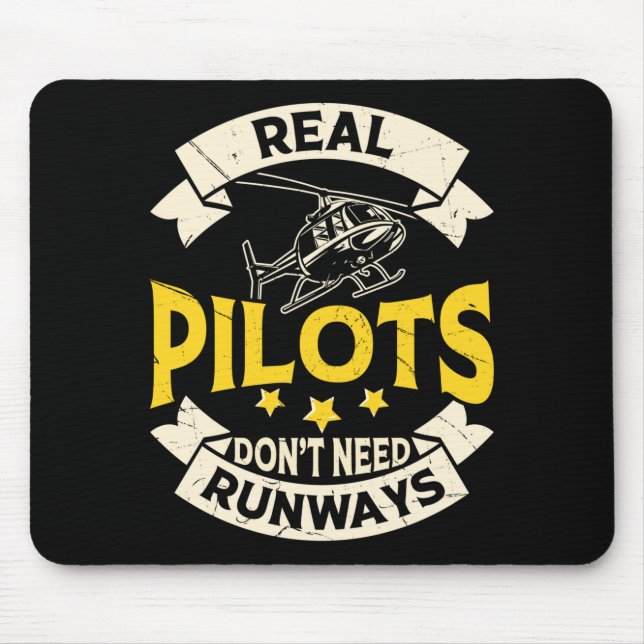 Real Lots Dont Need Runways Long Sleeve  Mouse Pad (Front)