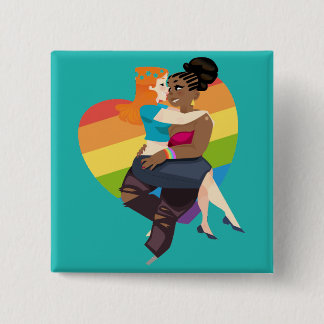 Real Love Lesbian Pride Pin