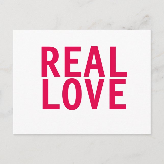 REAL LOVE Postcard (Front)