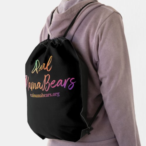 Real MamaBears Drawstring Backpack