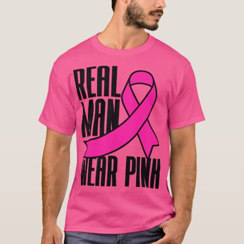 Real Man Wear Pink Pink Breast Cancer T_Shirt