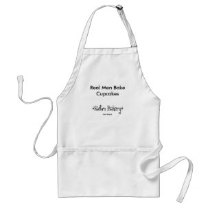 Real Men Bake Cupcakes Adult Apron