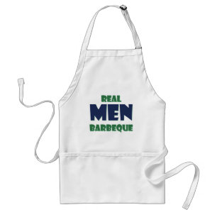 Real Men Barbeque Adult Apron