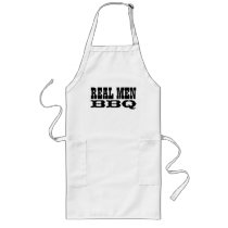 Real Men BBQ | Big long barbecue aprons for men