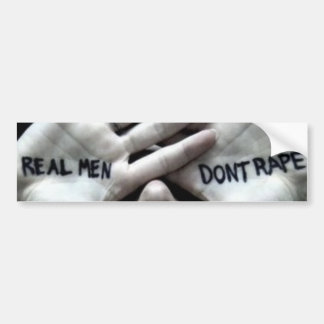real men bumper sticker