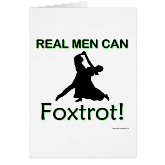 Real Men Can Foxtrot Cards (Front)