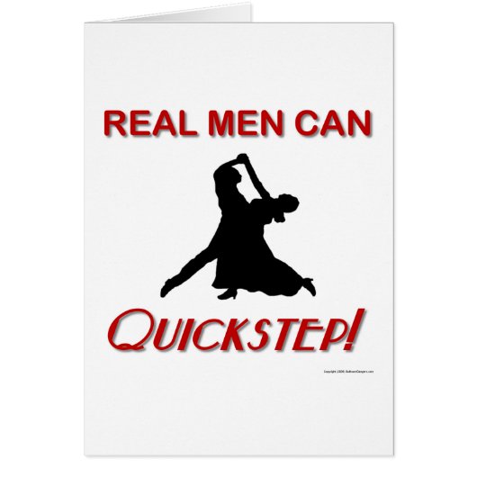 Real Men Can Quickstep Cards (Front)
