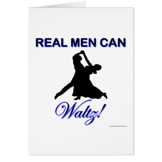 Real Men Can Waltz Cards (Front)