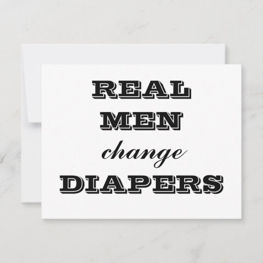 REAL MEN change DIAPERS (Front)