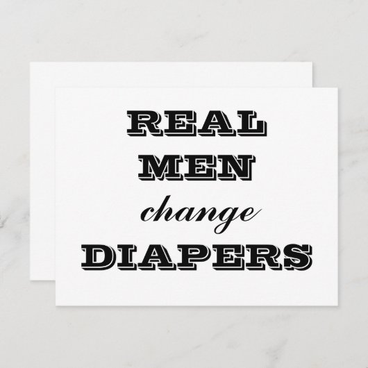 REAL MEN change DIAPERS (Front/Back)