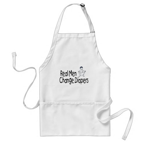 Real Men Change Diapers Adult Apron