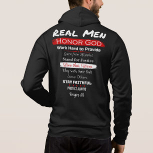 Real Men: Christian Dad's Super List Hoodie