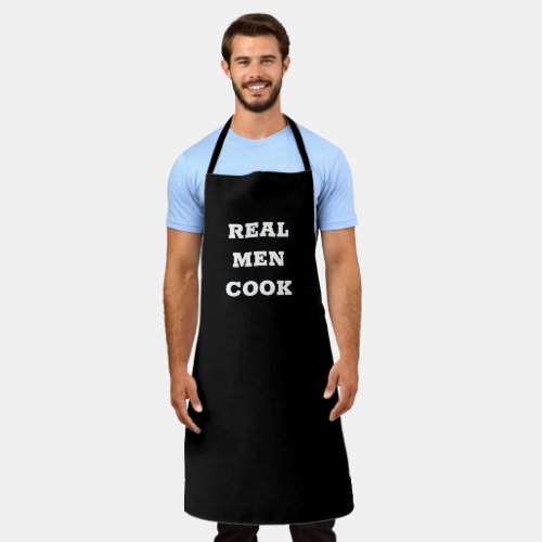 Real men cook apron