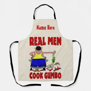 Real Men Cook Aprons- add text, Apron