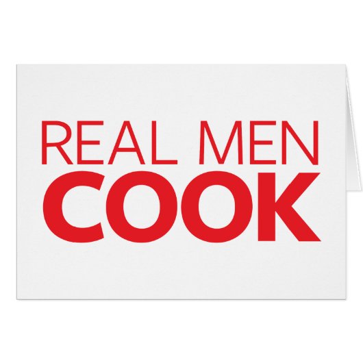 Real Men Cook Cards (Front Horizontal)