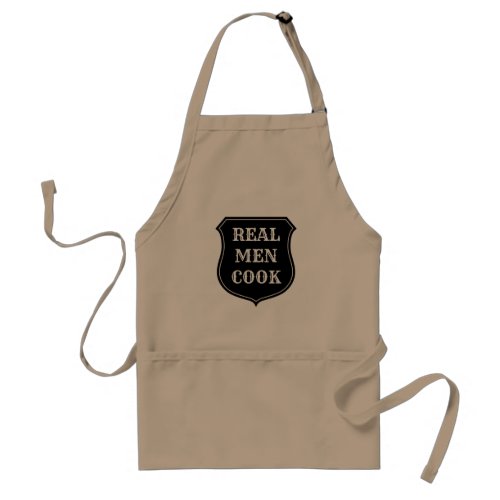 Real Men Cook funny BBQ cooking apron for him