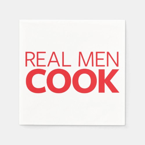 Real Men Cook Napkins