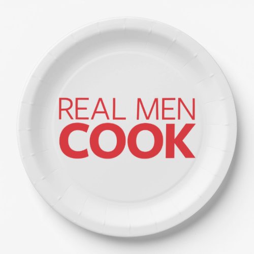 Real Men Cook Paper Plates