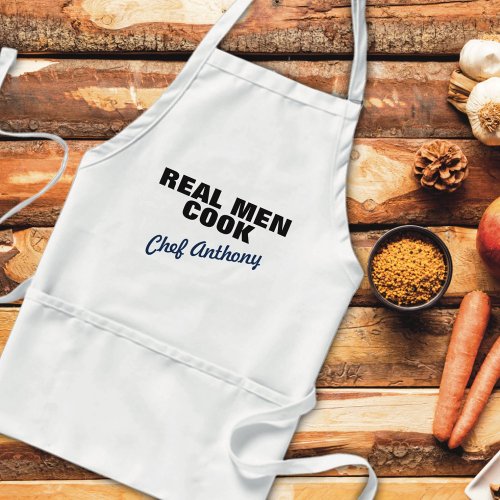 Real Men Cook Personalized Standard Apron