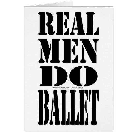 Real Men Do Ballet Cards (Front)