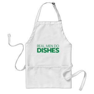 Real Men Do Dishes Adult Apron