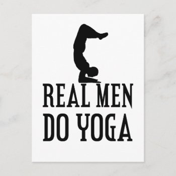 Real Men Do Yoga Postcard by Chiplanay at Zazzle