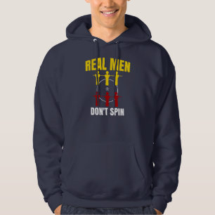 Real Men don`t spin I Man I Love Foosball  Hoodie