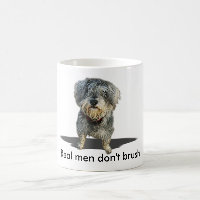 Real men don't brush mug (Center)