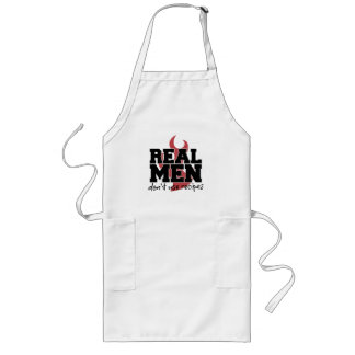 Real Men Don't Use Recipes - A Funny Man-Apron Long Apron