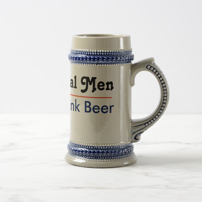 Real Men Drink Beer Beer Stein (Right)