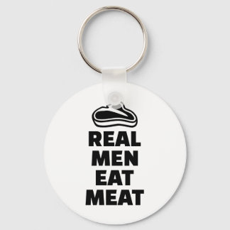 Real men eat meat keychain
