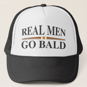 Real Men Go Bald Trucker Hat