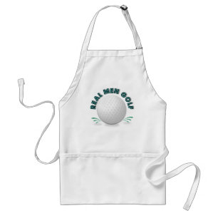 Real men golf adult apron