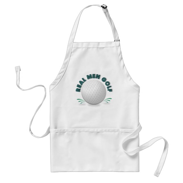 Real men golf adult apron (Front)