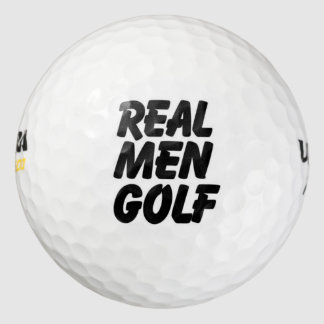 Real Men Golf Golf Balls